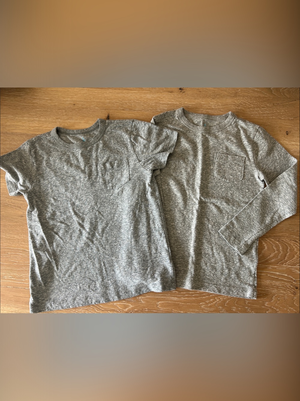Heather Gray Pocket Tee - Set of 2